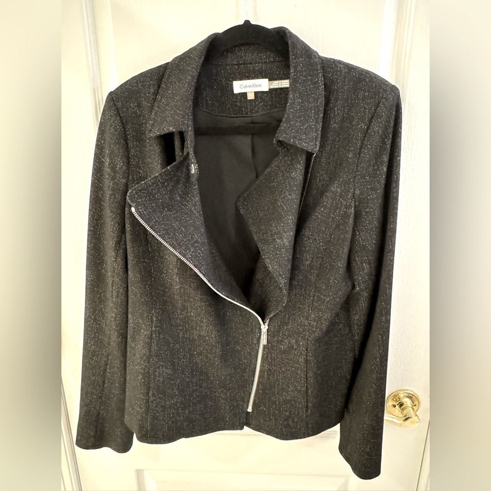 Calvin Klein Women's Black Jacket Size 14
